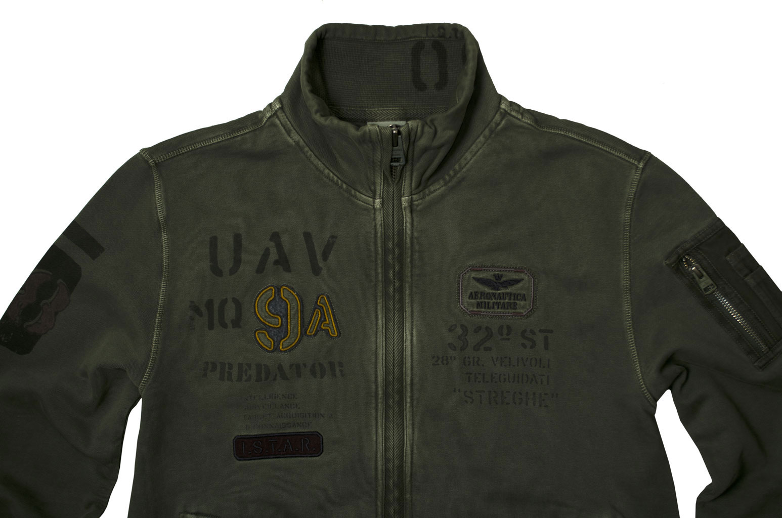 Толстовка AERONAUTICA MILITARE verde (FE 1151) 