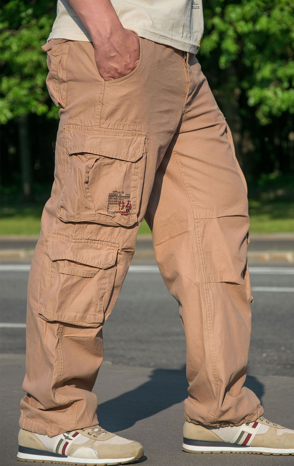 Брюки-карго Surplus AIRBORNE VINTAGE big size khaki 