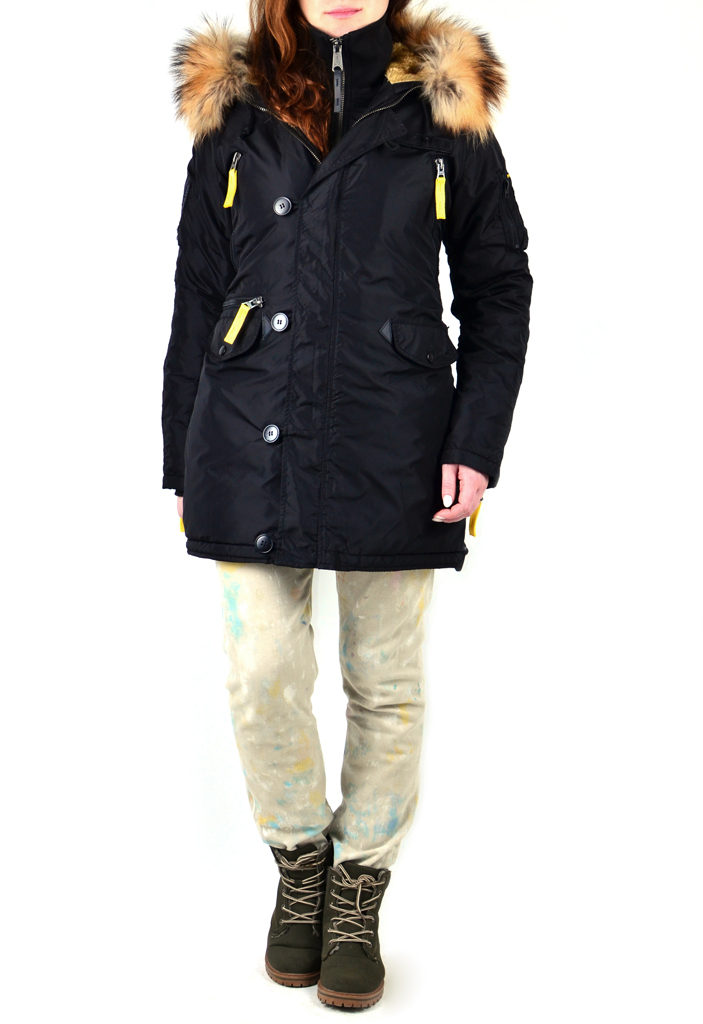 Аляска ALPHA INDUSTRIES жен. PPS N-3B натур. мех black Аляска ALPHA INDUSTRIES жен. PPS N-3B натур. мех black