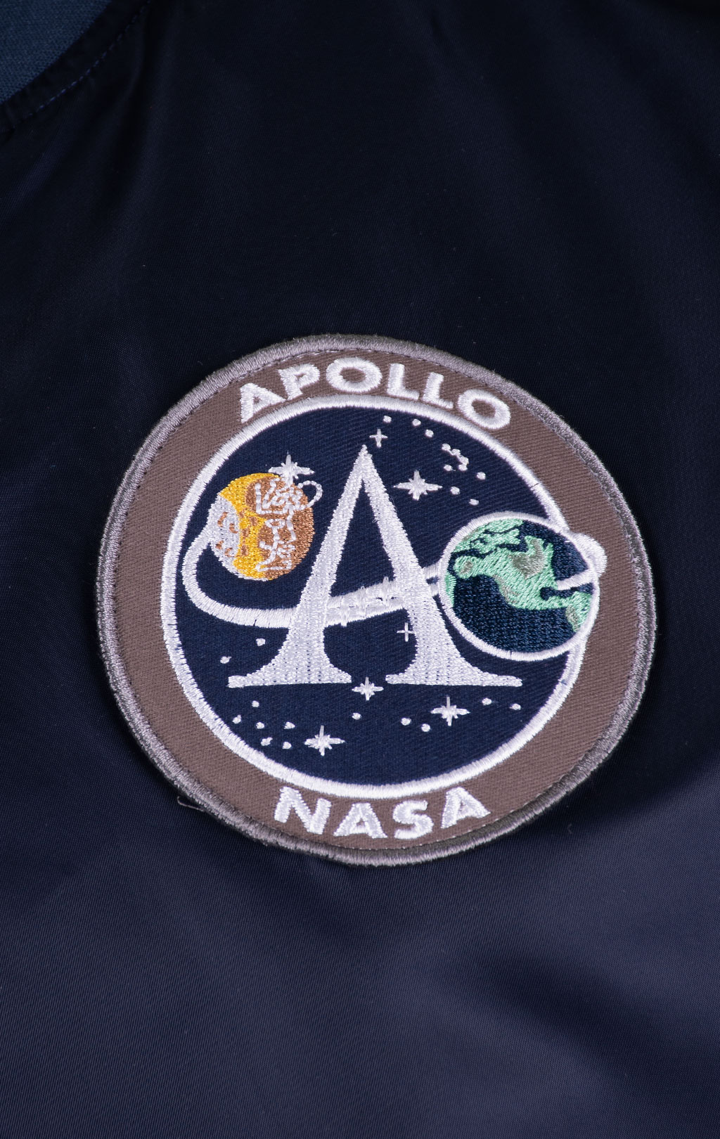 Ветровка-бомбер ALPHA INDUSTRIES MA-1 MOON LANDING REVERSIBLE rep. blue 