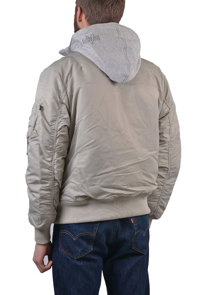 Куртка-бомбер лётная ALPHA INDUSTRIES D-Tec MA-1 new silver 