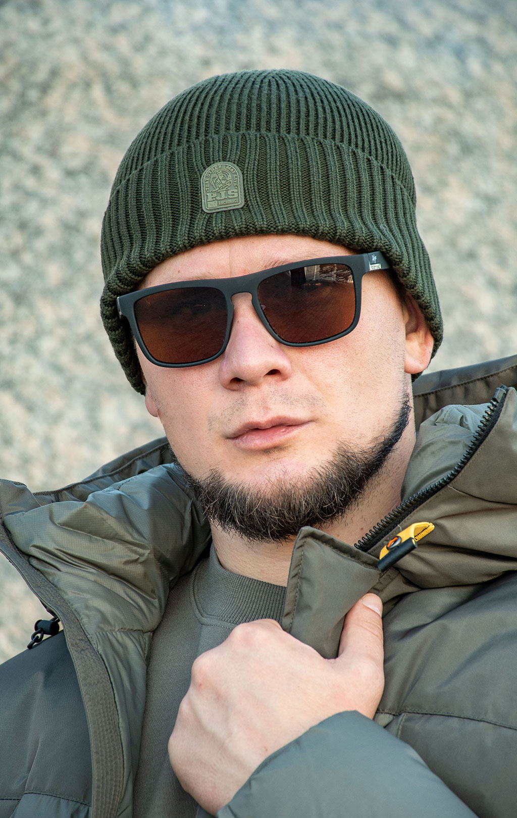 Шапка вязаная PARAJUMPERS PLAIN BEANIE FW 25/26 deep moss 
