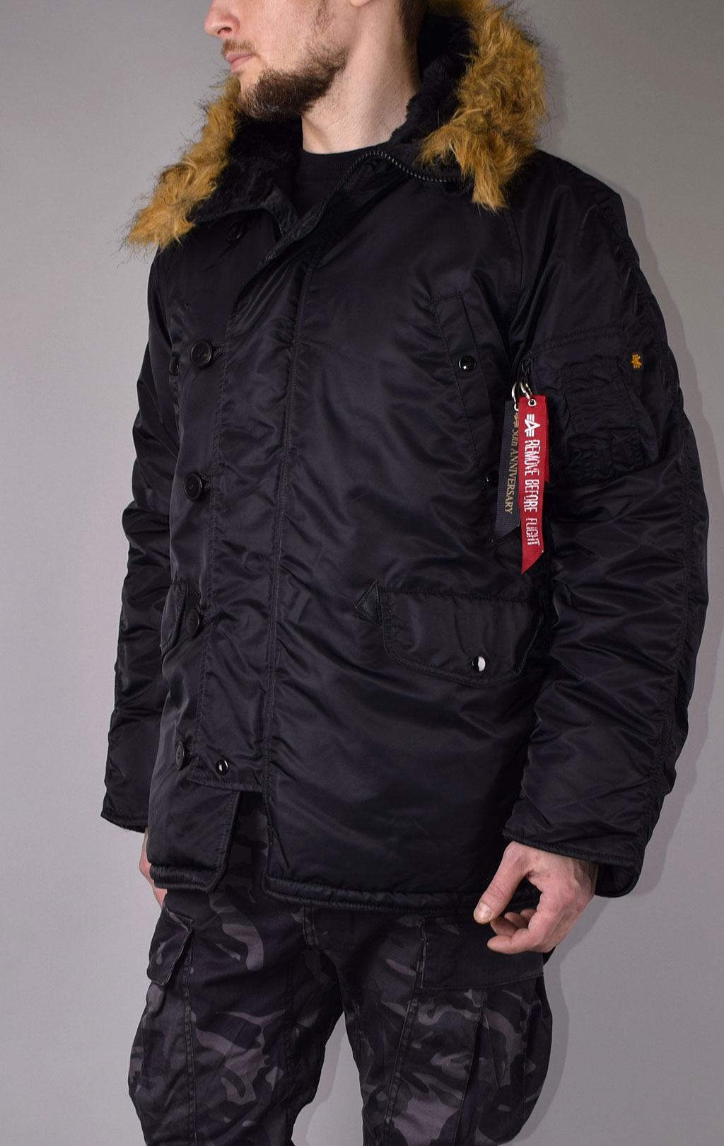 Аляска ALPHA INDUSTRIES CLASSIC N-3B black 