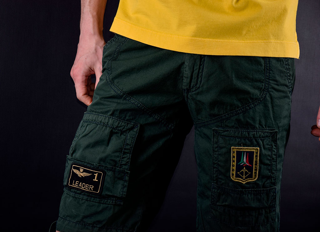 Шорты AERONAUTICA MILITARE verde bandiera (BE 041) 