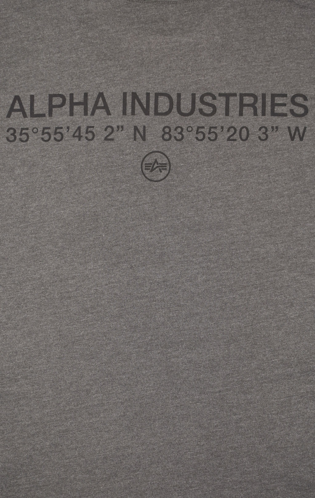 Футболка ALPHA INDUSTRIES ALPHA CODE GRAPHIC TEE SS 23 dark charcoal heather 