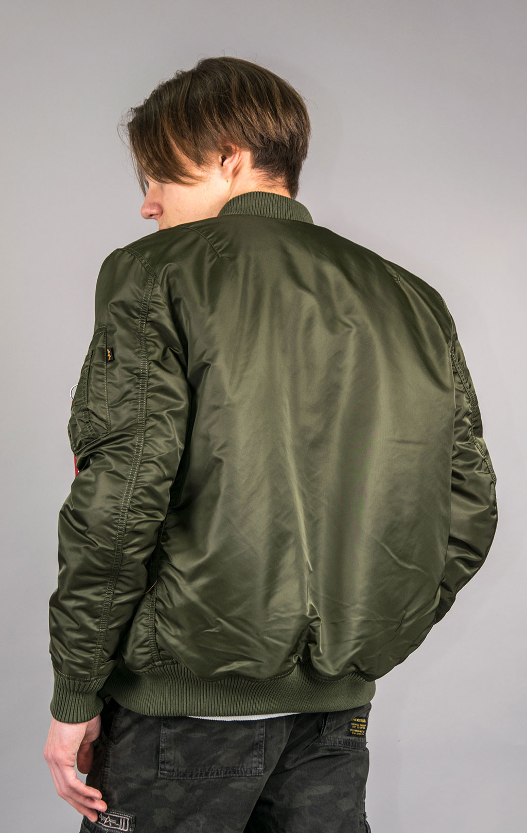 Dark green bomber on sale
