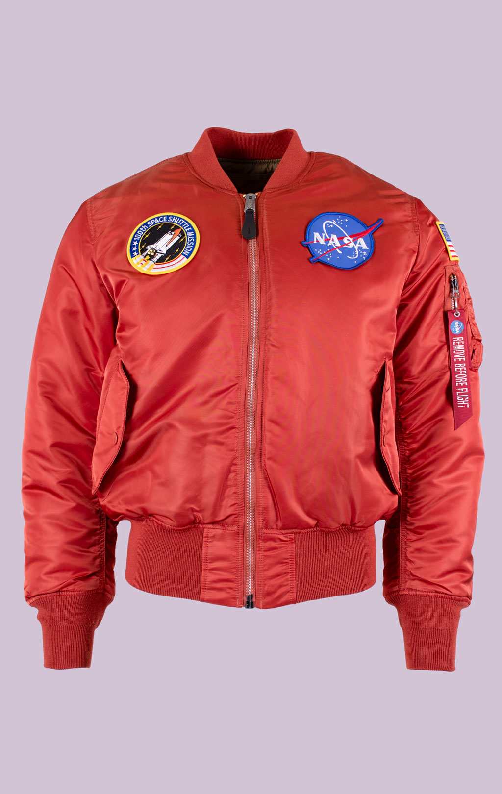 Бомбер ALPHA INDUSTRIES MA-1 NASA rust 