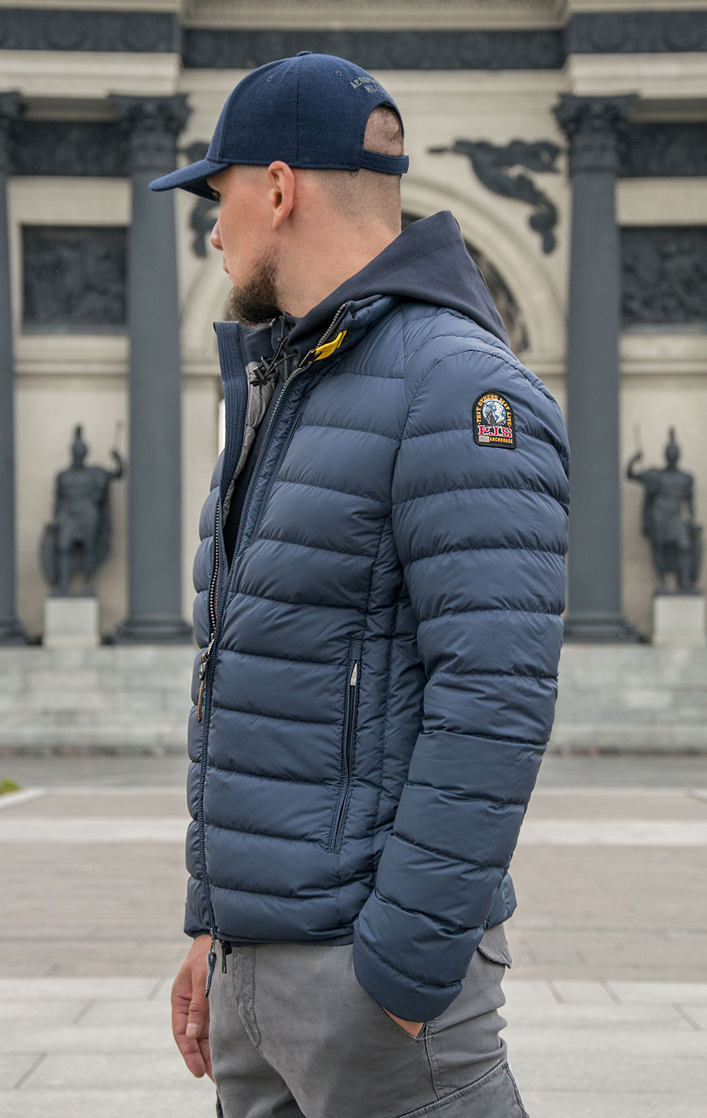 Куртка-пуховик лёгкая PARAJUMPERS UGO FW 21/22 navy 