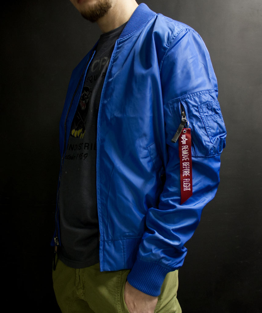 Ветровка-бомбер ALPHA INDUSTRIES TT MA-1 blue pacific 