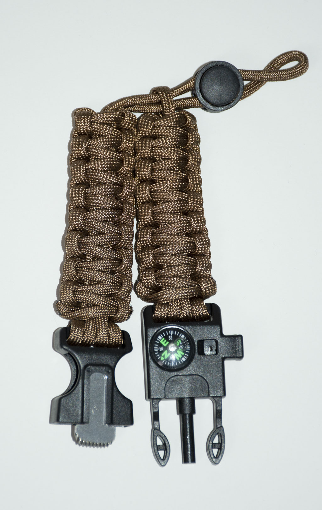 Браслет SABADO PARACORD огниво-компас-свисток-утяжка coyote sd-03 