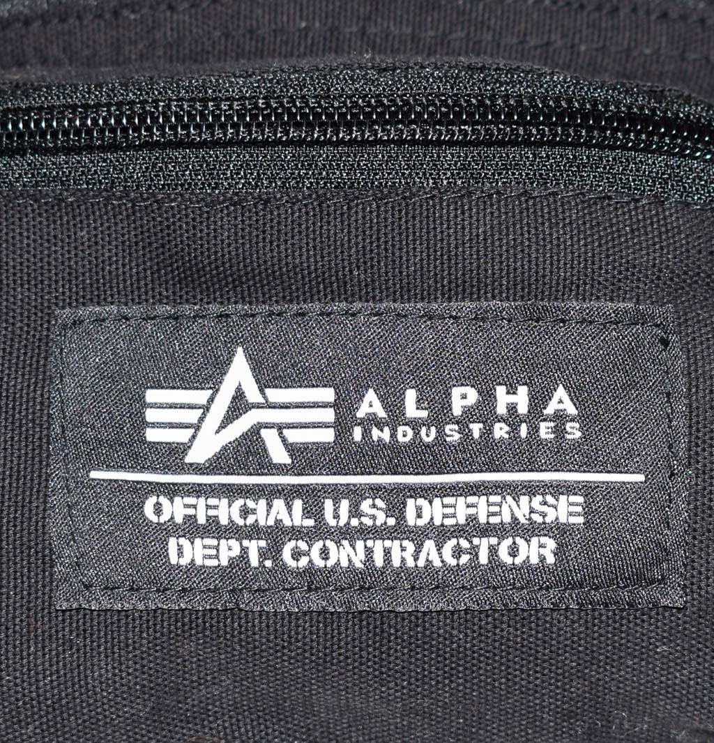 Сумка поясная ALPHA INDUSTRIES BIG ALPHA WAIST BAG black 