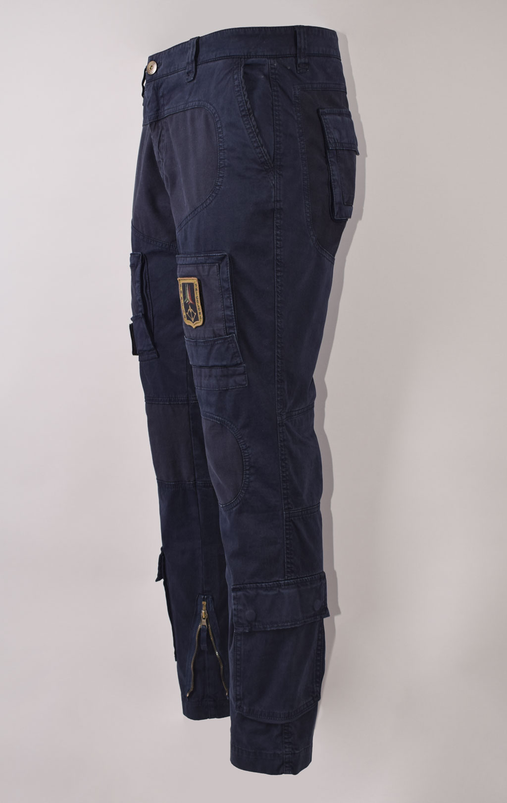 Брюки-карго AERONAUTICA MILITARE ANTI-G big size плотные FW 23/24/AL dark blue (PA 1557) 