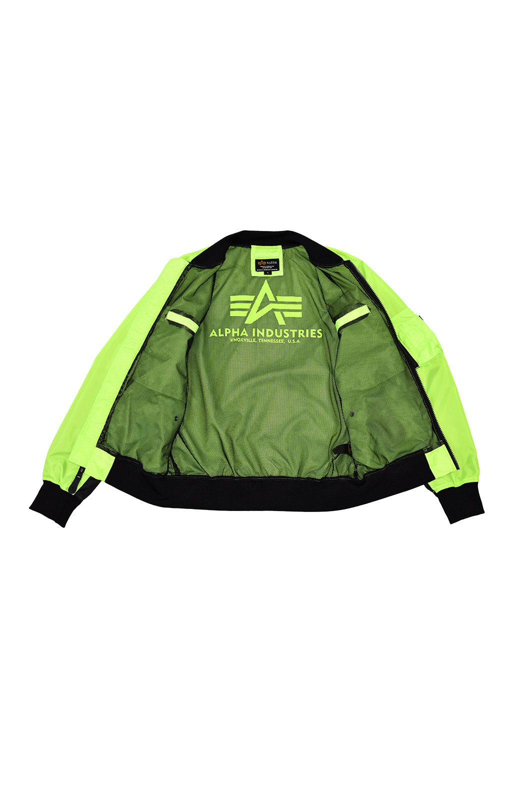 Бомбер ALPHA INDUSTRIES NEON MA-1 neon green 