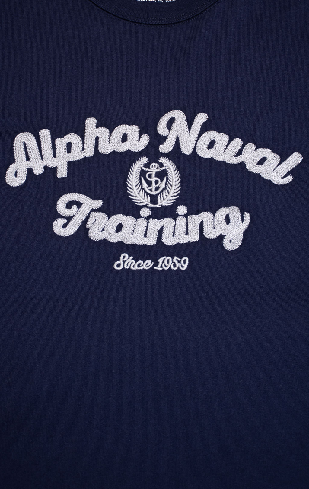 Футболка ALPHA INDUSTRIES ALPHA NAVAL TRAINING TEE SS 24 replica blue 