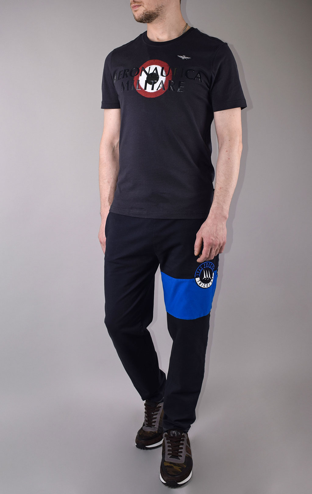 Футболка AERONAUTICA MILITARE SS 20/TR blue navy (TS 1710)