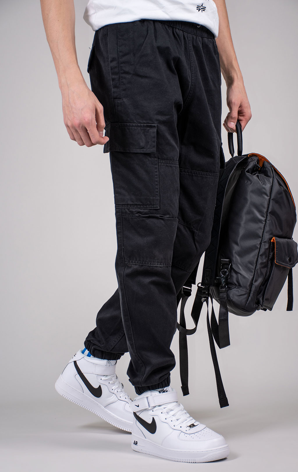 Брюки джоггеры ALPHA INDUSTRIES COTTON JOGGER FW 24/25 black 