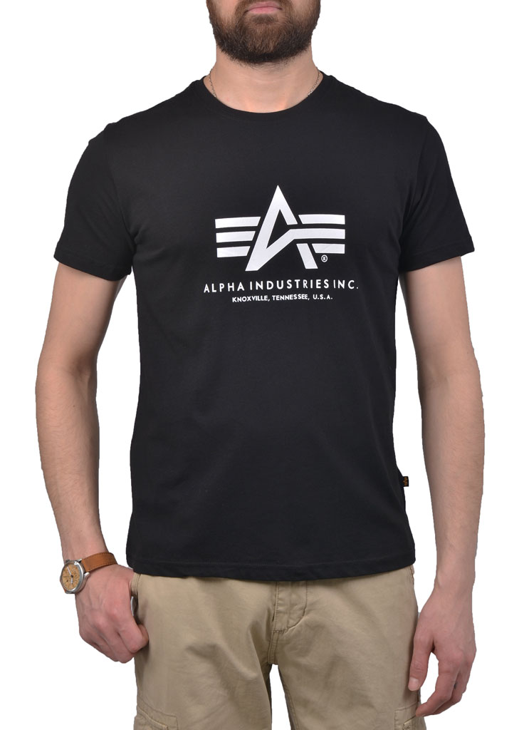 Футболка ALPHA INDUSTRIES BASIC T black Футболка ALPHA INDUSTRIES BASIC T black