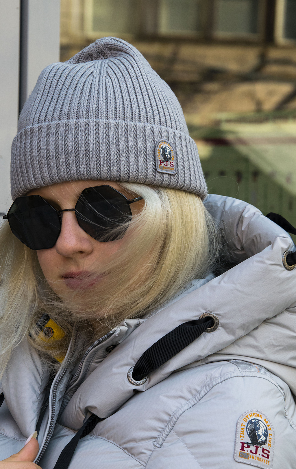 Шапка вязаная PARAJUMPERS RIB HAT FW 21/22 paloma 