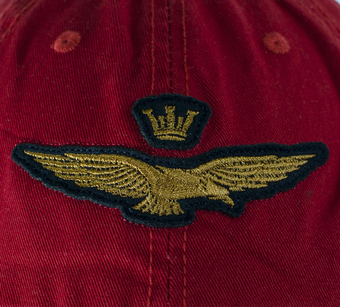 Бейсболка AERONAUTICA MILITARE rosso (HA 940)