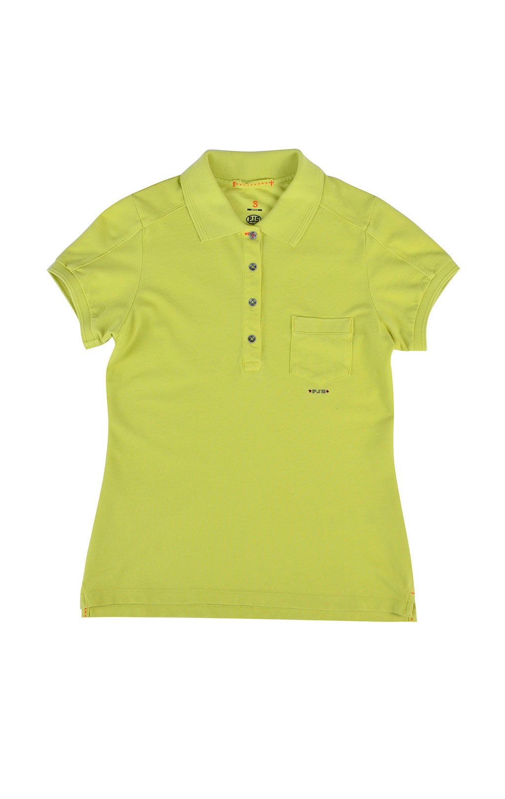 Женская футболка-поло PARAJUMPERS HELLEN acid green 