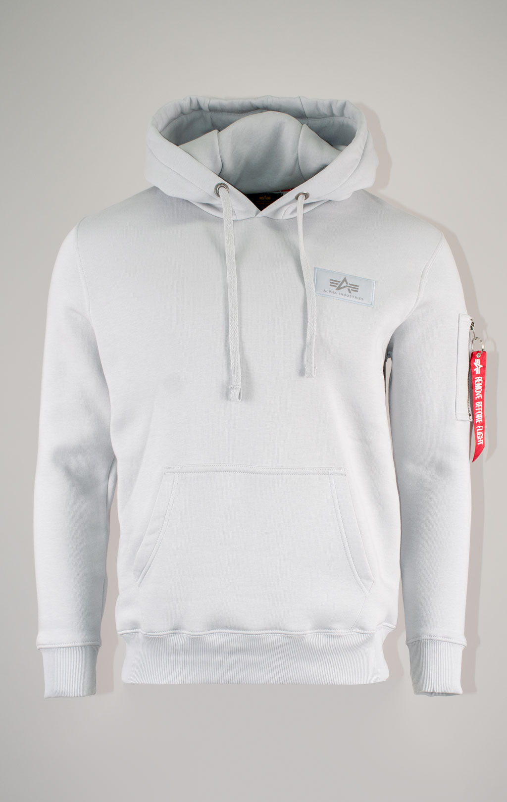 Толстовка ALPHA INDUSTRIES BACK PRINT HOODY pastel grey 