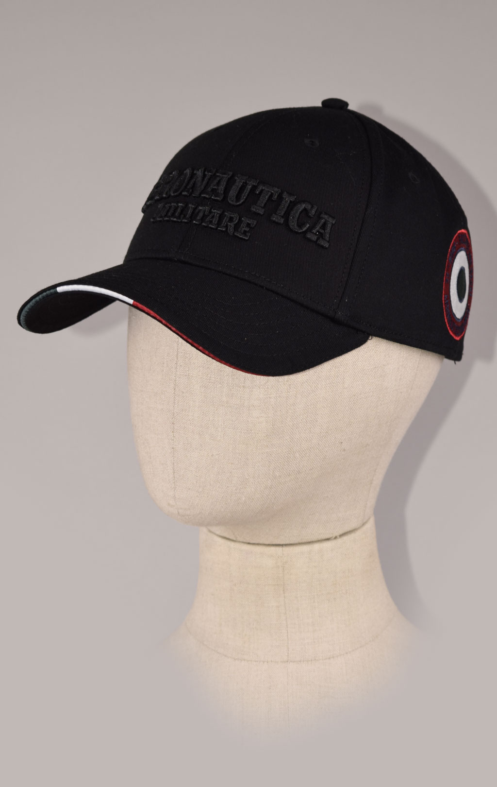 Бейсболка AERONAUTICA MILITARE FW 22/23/CN jet black (HA 1115)