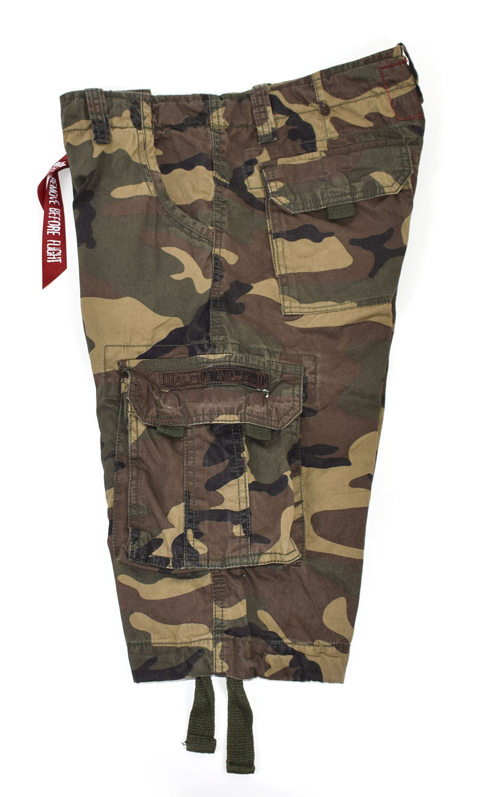 Шорты ALPHA INDUSTRIES JET camo woodland 65 