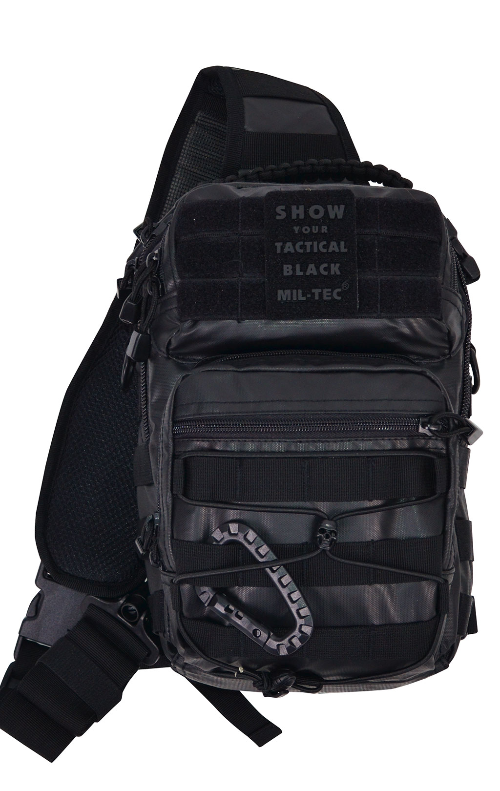 Рюкзак однолямочный Mil-Tec ASSAULT one strap ПВХ small(10L) black 