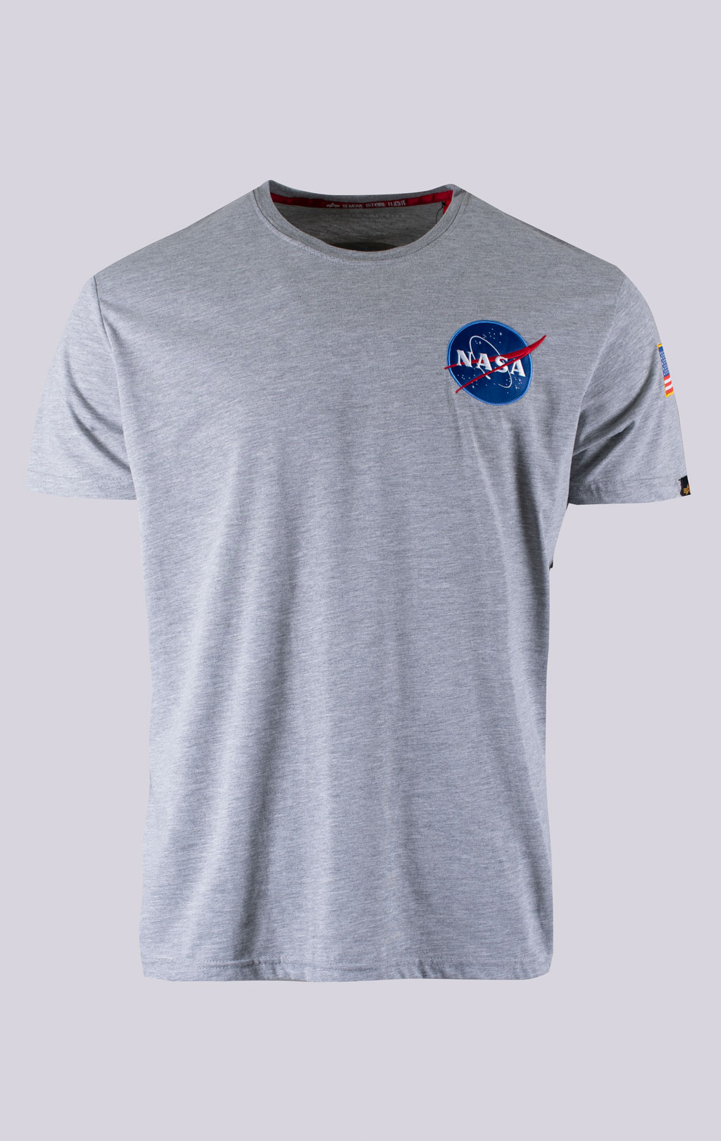 Футболка ALPHA INDUSTRIES NASA SPACE SHUTTLE T grey heather 