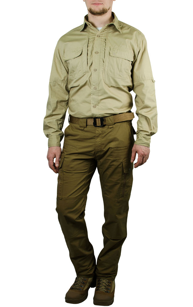 Рубашка Pentagon TACTICAL SHIRT хлопок35%/полиэстр65% khaki 02010 