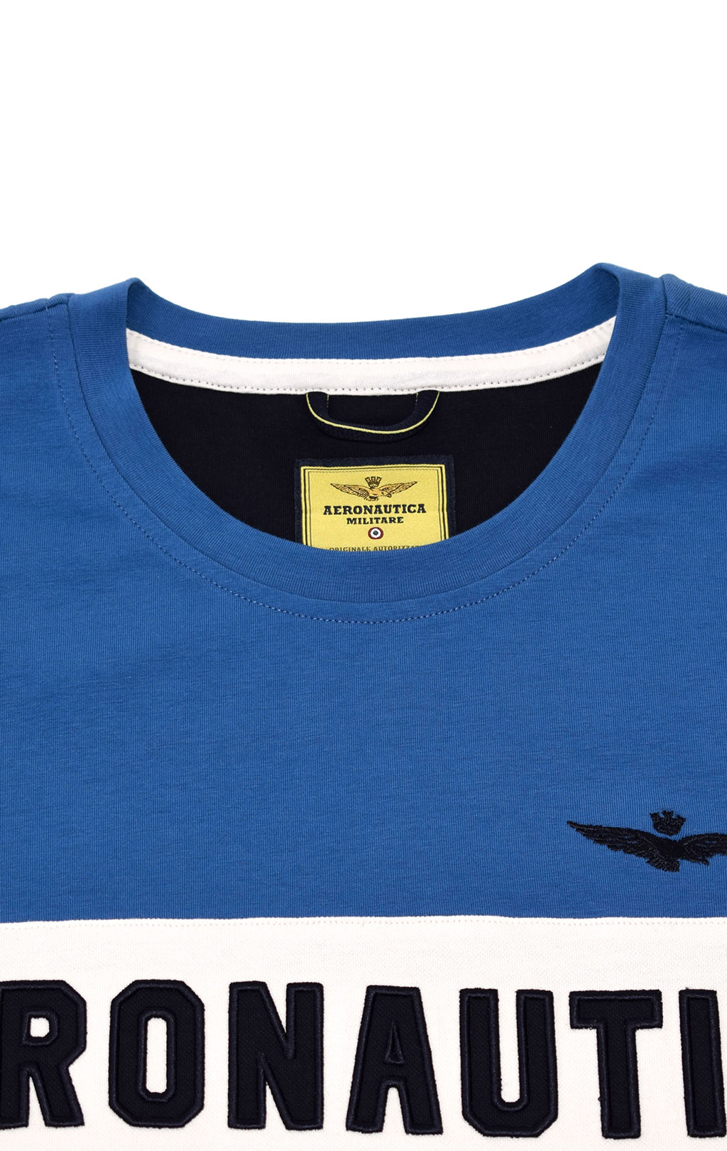 Футболка AERONAUTICA MILITARE SS 21/TR azzurro/gesso (TS 1817) 