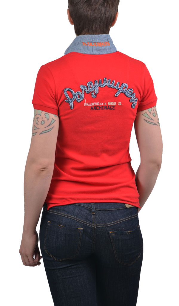 Женская футболка-поло PARAJUMPERS FISHLACKE red 