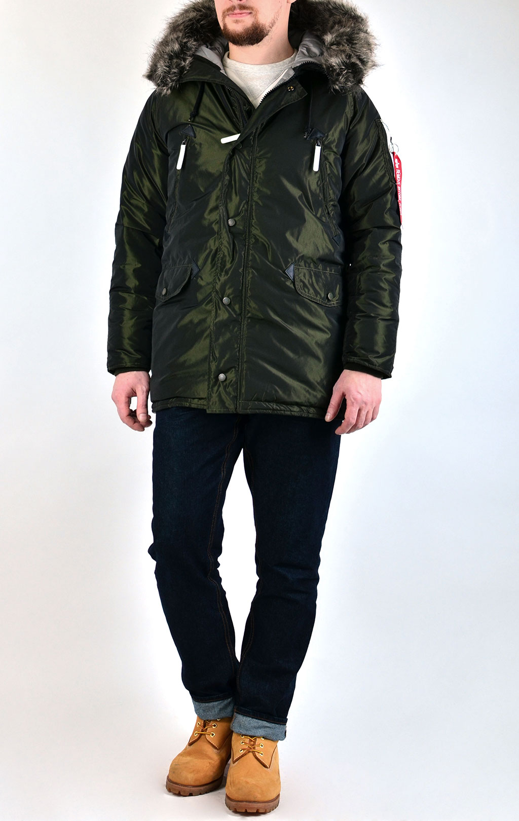 Аляска ALPHA INDUSTRIES R N-3B dark green 