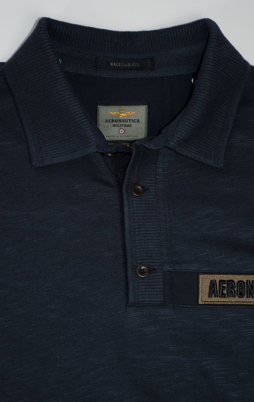 Футболка-поло AERONAUTICA MILITARE SS 25 m/TR blue navy (PO 1865) 