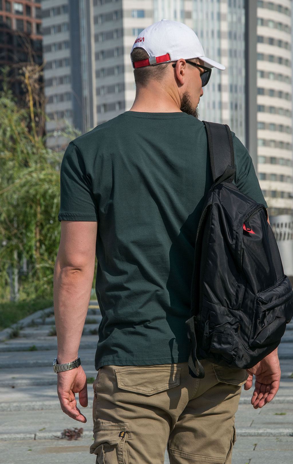 Футболка ALPHA INDUSTRIES BASIC T dark petrol 