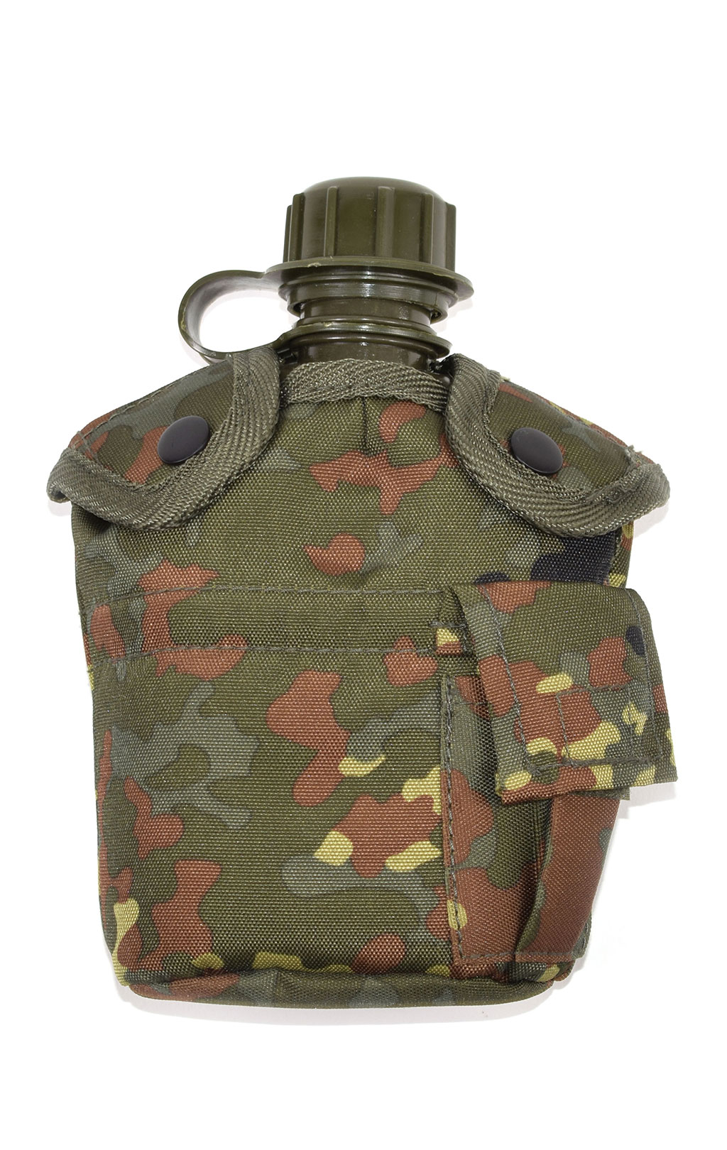 Фляга 1qt Mil-Tec в чехле ALICE flecktarn с котелком olive 