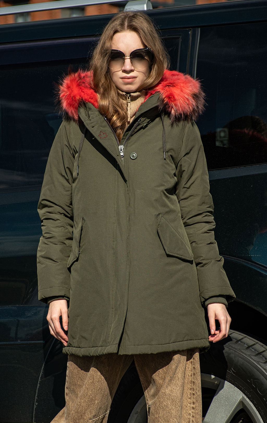 Женская куртка-парка CANADIAN PATCHWORK ESKIMO army (WPTC) 