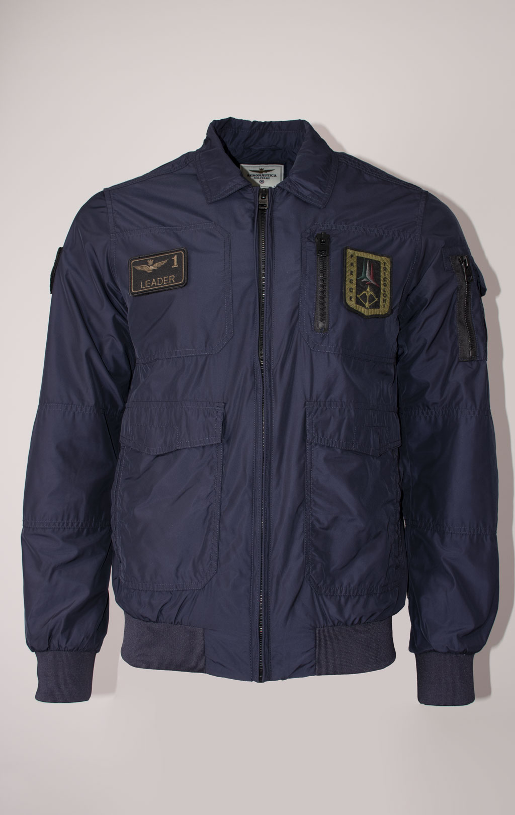 Ветровка-бомбер AERONAUTICA MILITARE SS 24 m/BD blue navy (AB 2071) 