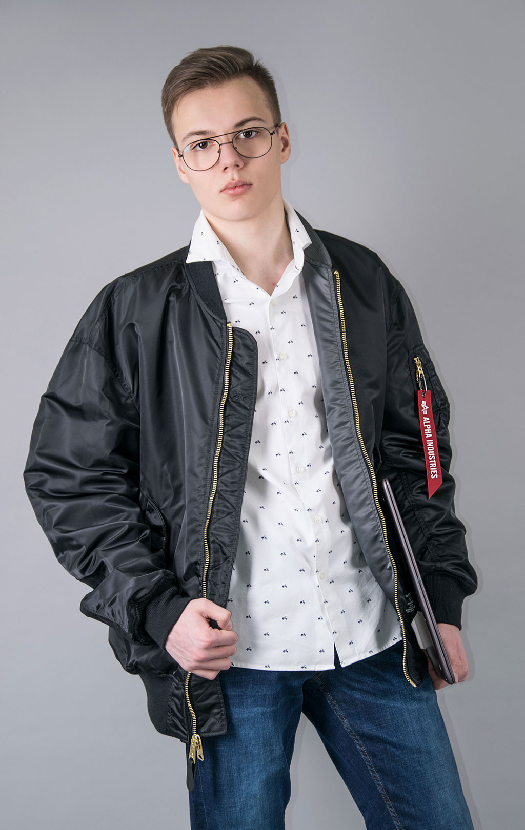 Ветровка ALPHA INDUSTRIES GEN-II FLIGHT JACKET L-2B SS 23 m black 