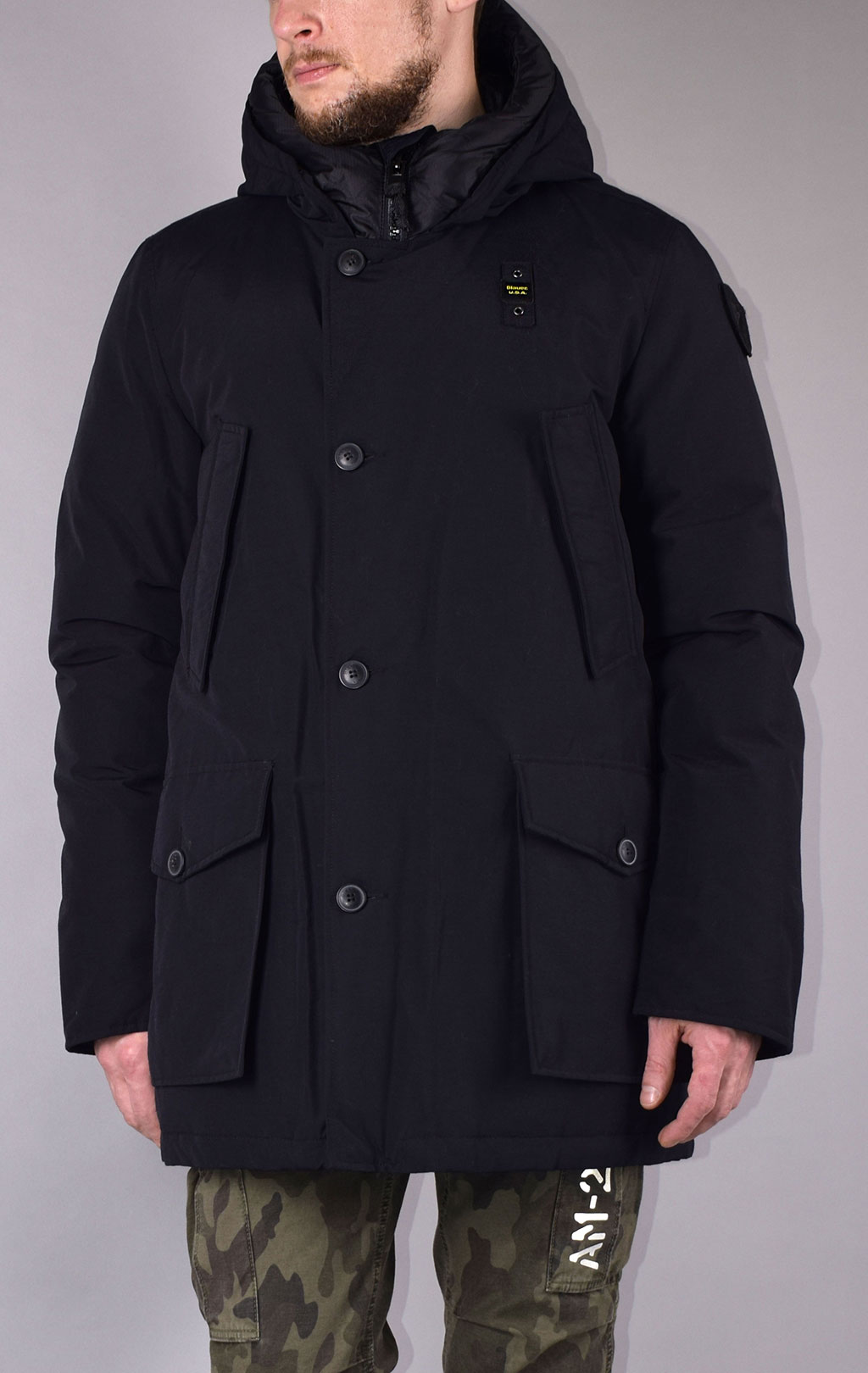 Куртка-аляска пуховая BLAUER RAINCOAT LONG FW 19/20 black (005565) 