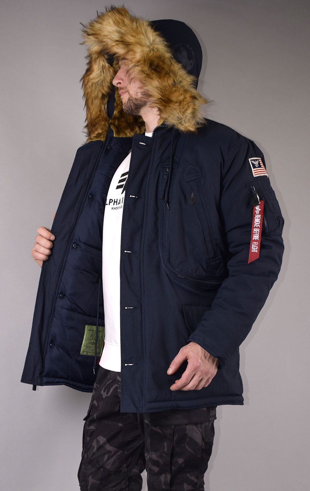 Аляска ALPHA INDUSTRIES POLAR rep. blue 