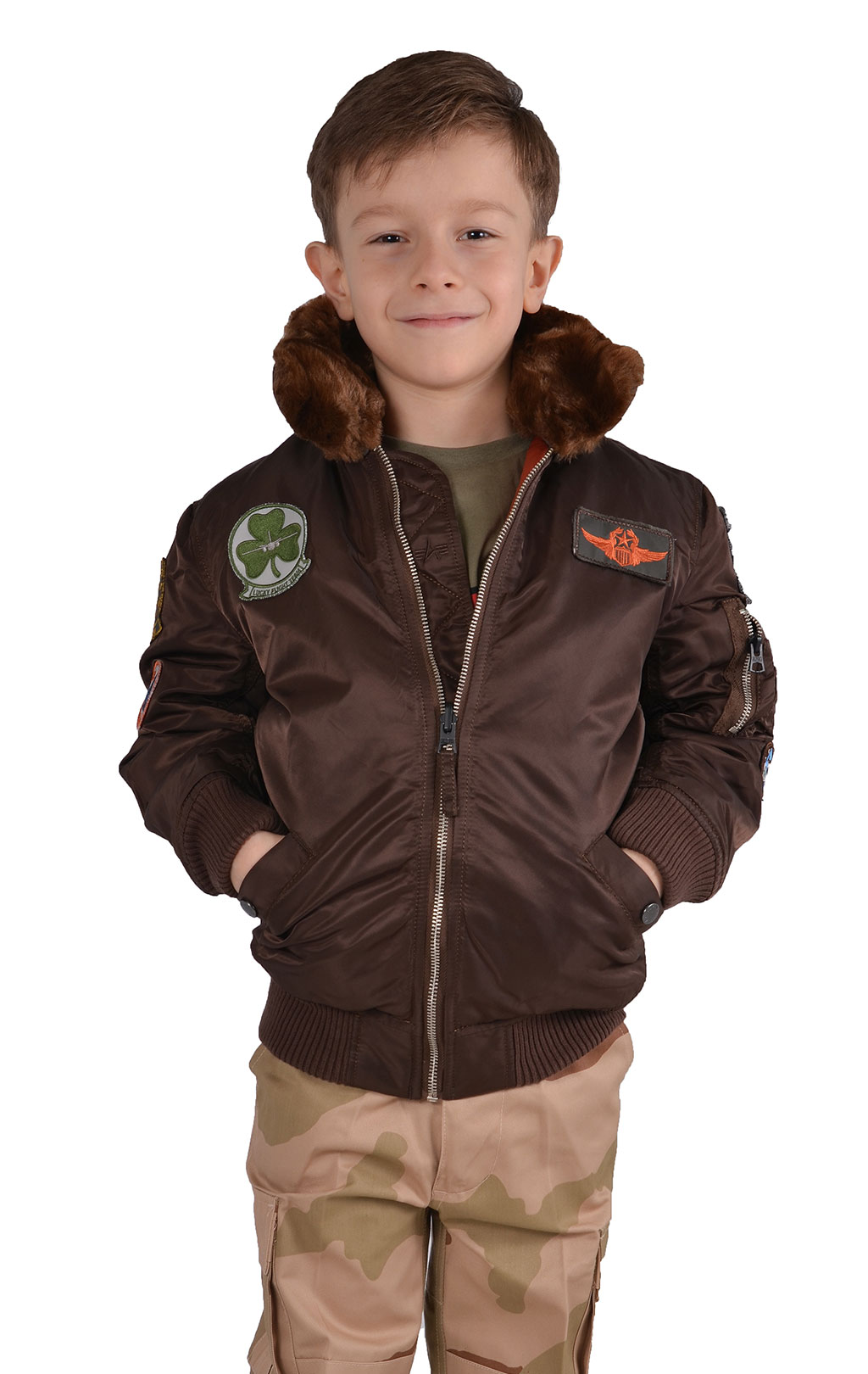 Детская куртка ALPHA INDUSTRIES MAVERICK cocoa 