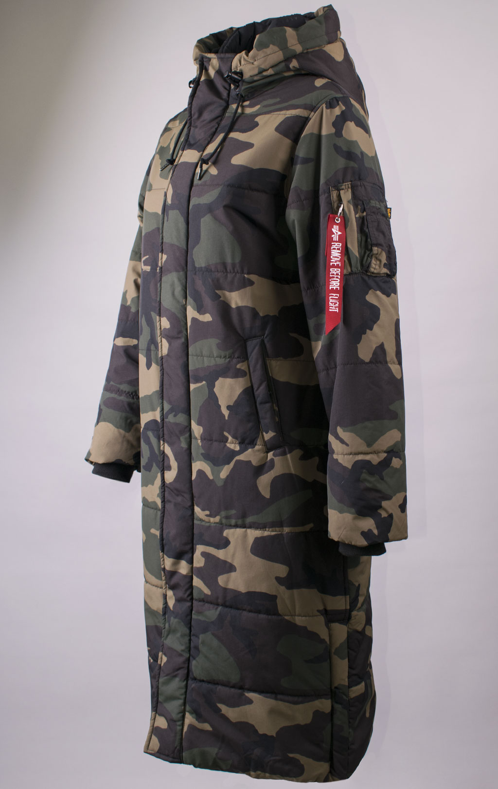 Женская куртка-парка ALPHA INDUSTRIES SIERRA PRIMALOFT PARKA dark woodland camo 