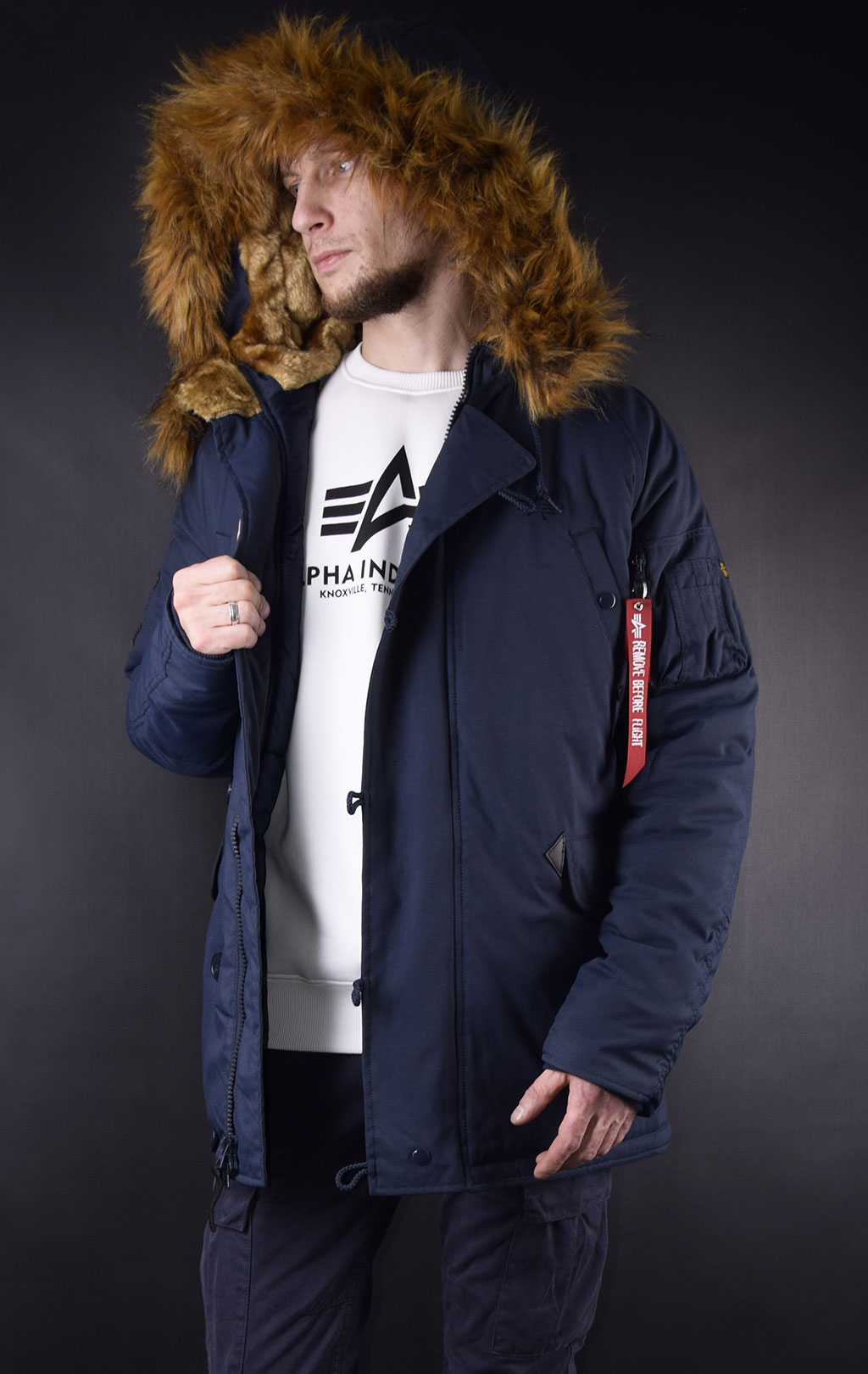 Аляска ALPHA INDUSTRIES EXPLORER big size rep. blue 