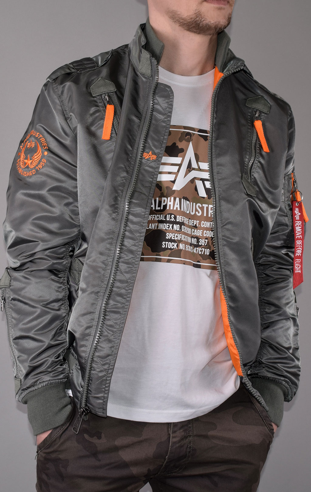 Ветровка ALPHA INDUSTRIES FALCON-II vintage green 