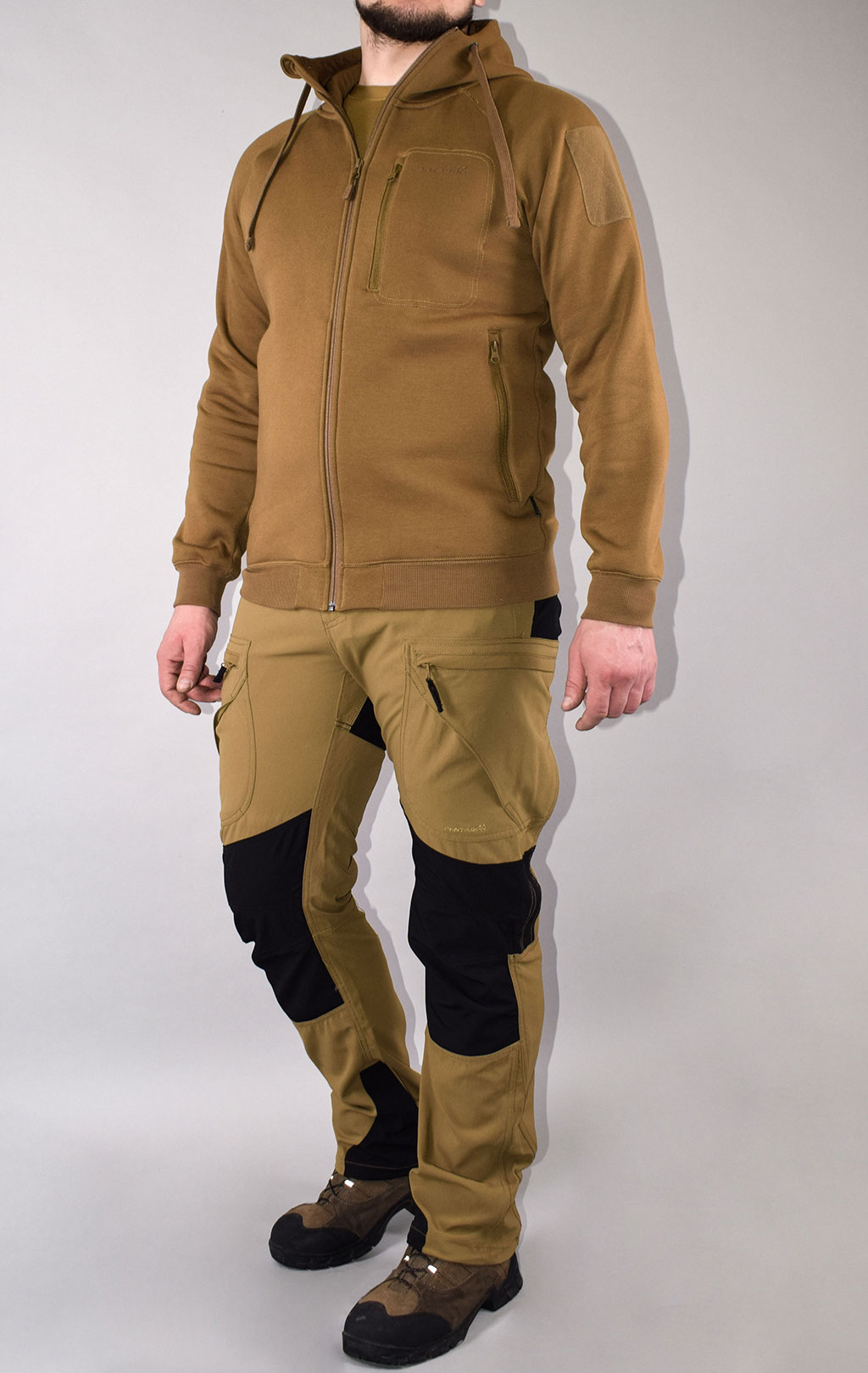 Толстовка тактическая Pentagon LEONIDAS 2.0 big size хлопок75%/полиэстер25% coyote 08016 