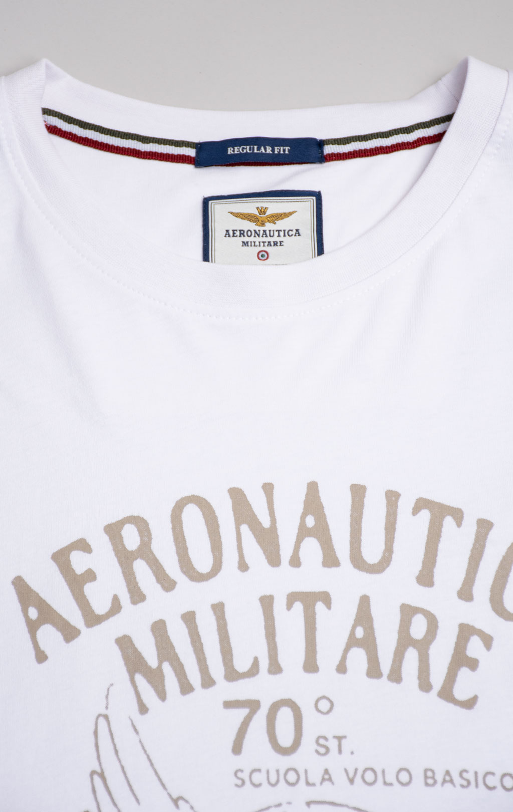 Футболка AERONAUTICA MILITARE SS 26/BD off white (TS 2542) 