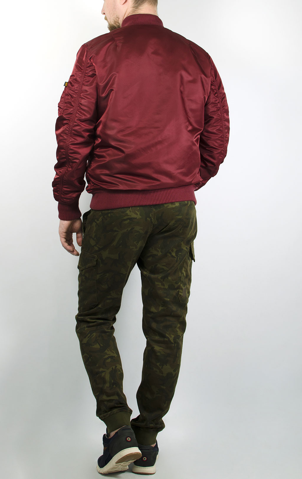 Бомбер ALPHA INDUSTRIES VF 59 LONG MA-1 burgundy 