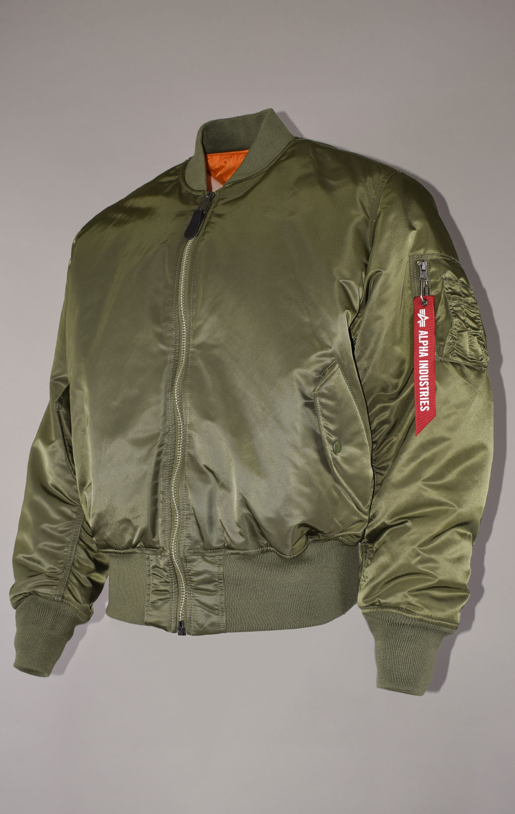 Бомбер ALPHA INDUSTRIES ORIGINAL FIT MA-1 FW 22/23 m sage 