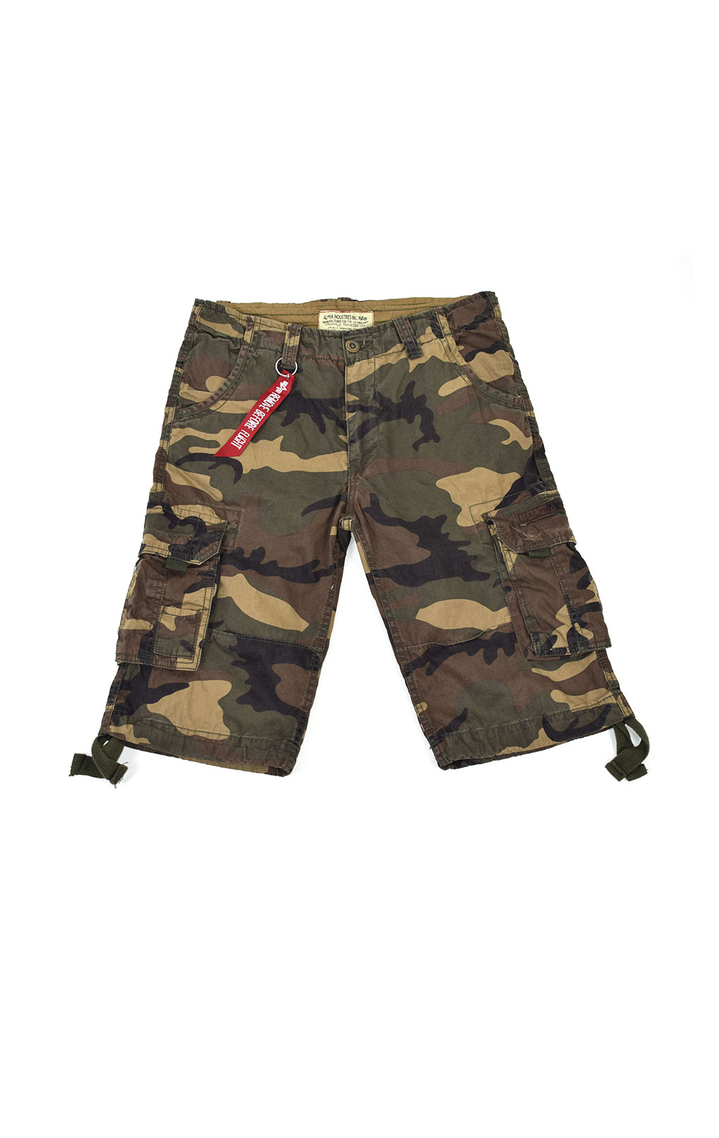 Шорты ALPHA INDUSTRIES JET big size camo woodland 65 